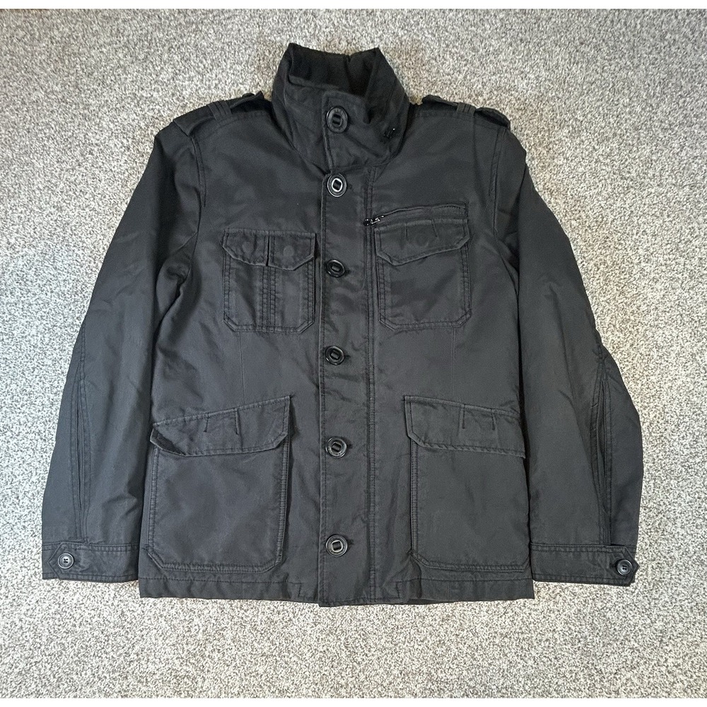 Marc New York Andrew Marc Black Button Down Chore Jacket  Mens Size‎ S